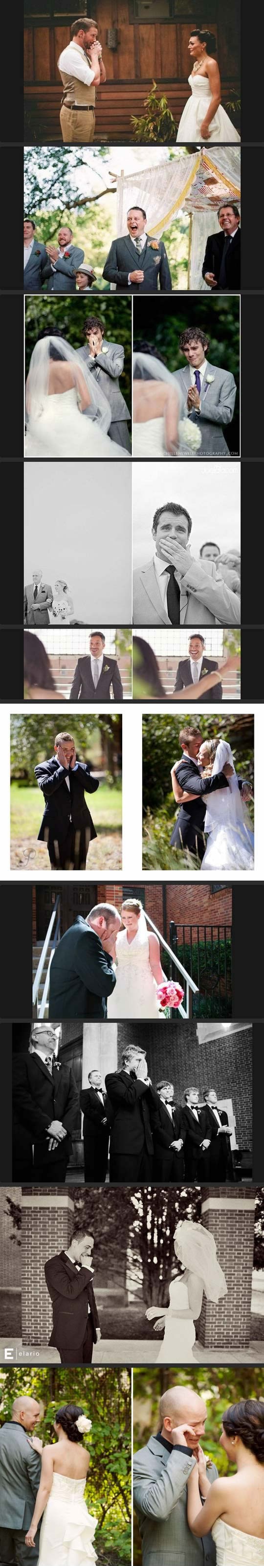 Plačljivi mladoženje kad prvi put vide svoju dragu