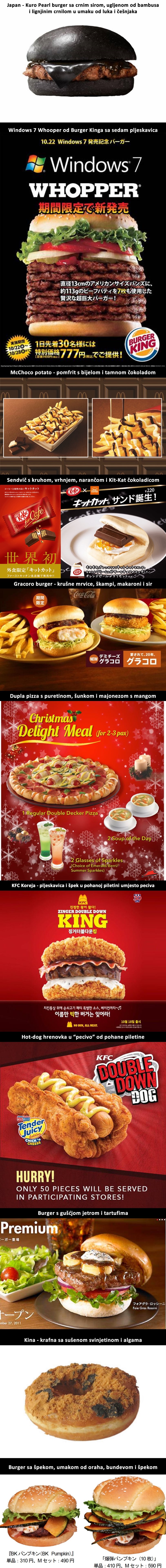 Najčudniji fast-food specijaliteti