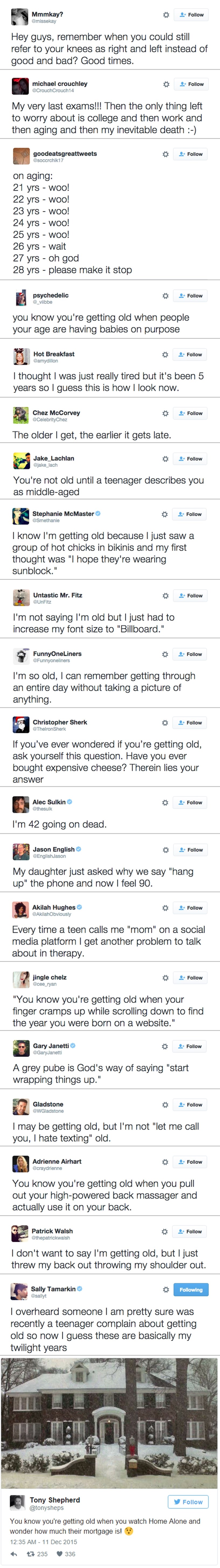 Tweetovi o starenju: Smiješno jer je istinito