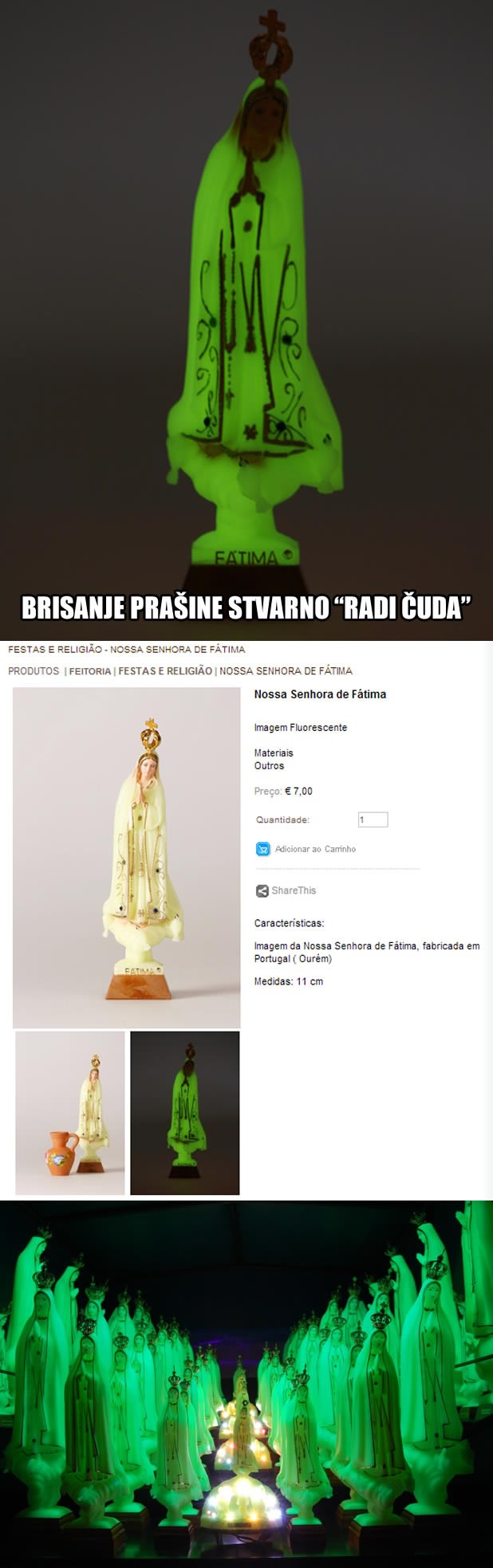Brisanje prašine s kipića Gospe stvarno "radi čuda"
