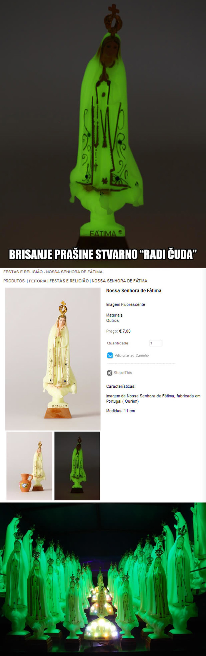 Brisanje prašine s kipića Gospe stvarno "radi čuda"