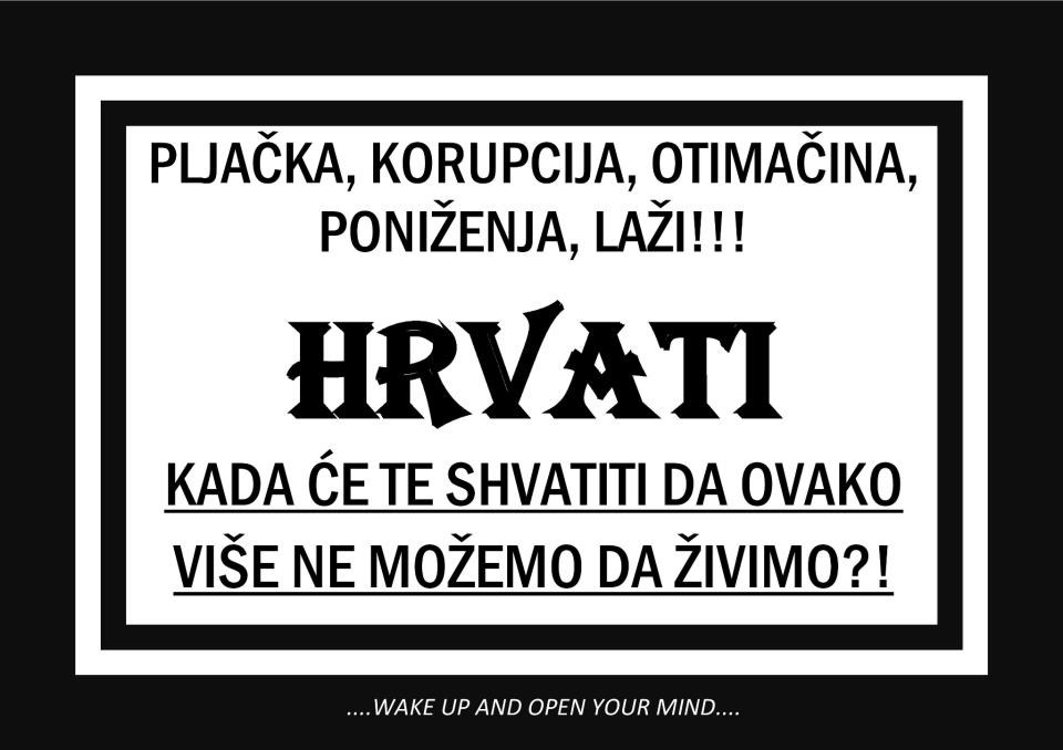 Hrvati vole prosvjede, samo ne za važne stvari