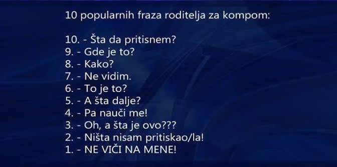 Kad roditelje učiš raditi na kompjuteru