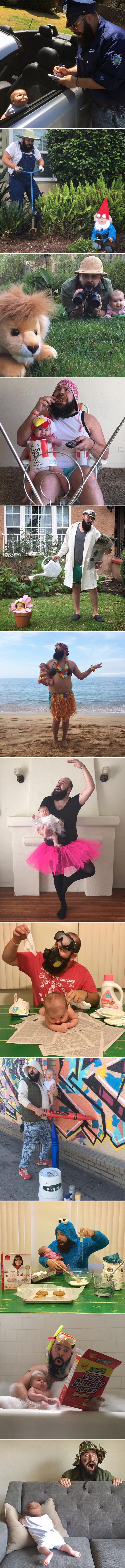 Ovaj ponosni tata je oduševio svijet urnebesnim fotkama koje je napravio sa svojom bebom