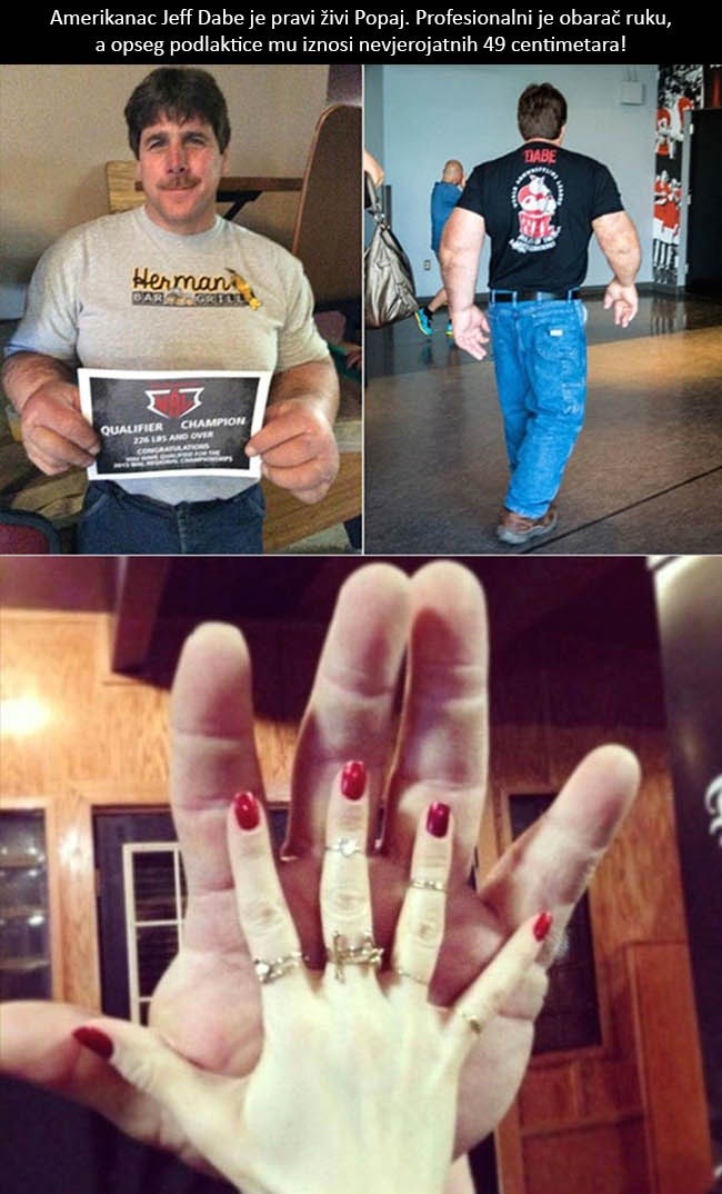 Ovaj čovjek je pravi Popaj!