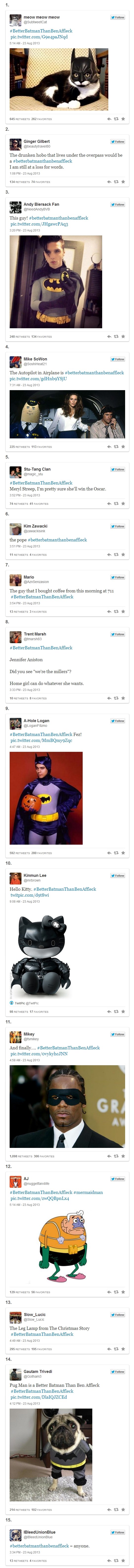 Svatko je bolji Batman od Bena Afflecka?