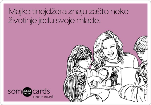Mame znaju o čemu se radi..