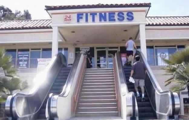 U teretanu autom i pokretnim stepenicama, kasnije McDonald's