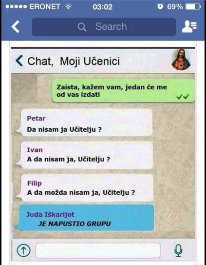 Da je Isus imao Whatsapp...