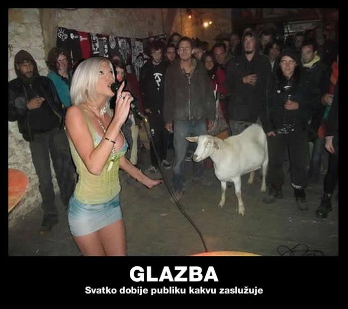 E ovo se zove "raznovrsna publika"