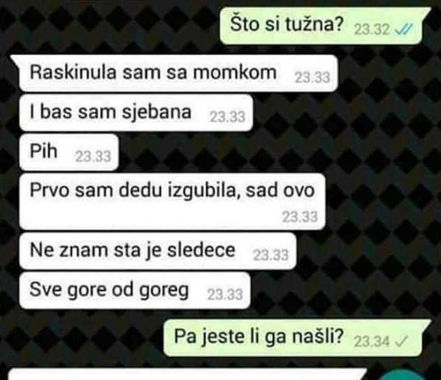 Prvo je izgubila djeda pa prekinula s dečkom, a onda je i od prijateljice dobila najgluplji odgovor ikad!