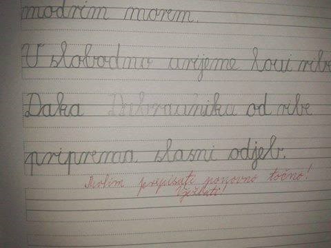 Prvašić krivo prepisao tekst pa jednom pogreškom šokirao učiteljicu!