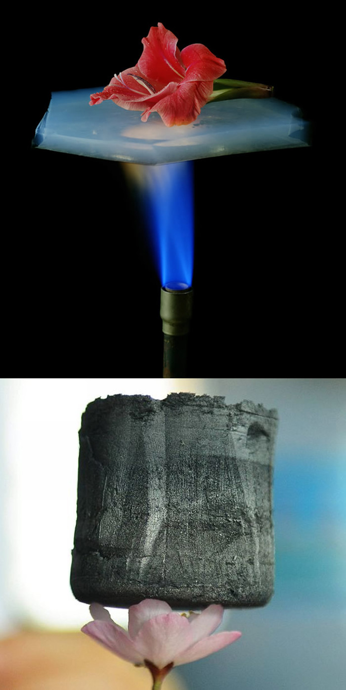 Aerogel: Čudesni materijal koji pluta na plamenu