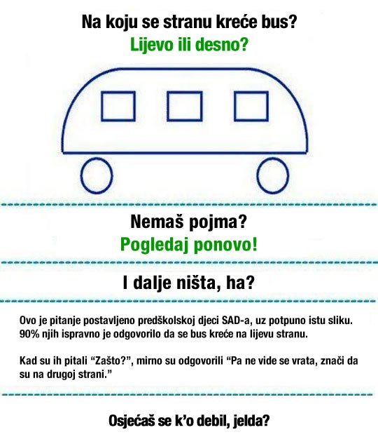 Testiraj se: Misliš da si pametniji od predškolskog djeteta?