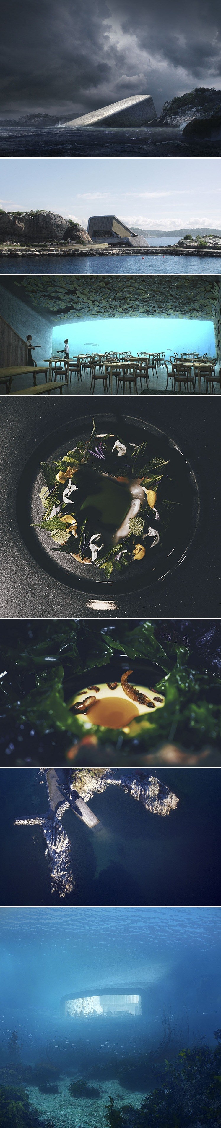 Prvi europski podvodni restoran! Izvana izgleda kao stijena, a ispod površine mora čeka vas pravi spektakl