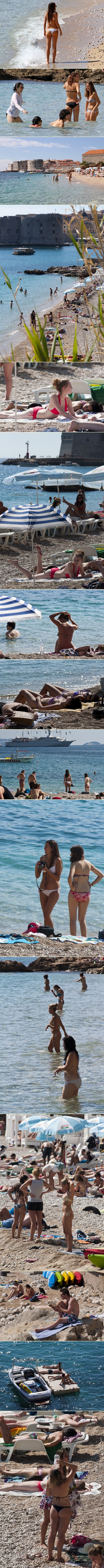 Vrući ljetni prizori iz Dubrovnika: I dalje sve puno kupača
