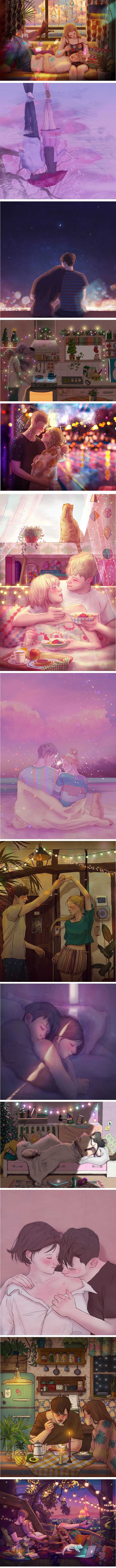 Naslikao je najslađe trenutke zaljubljivanja u kojima će se svaki par pronaći