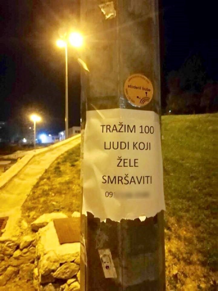 U gradu se pojavio neobičan oglas: Netko traži 100 ljudi, a sigurni smo da će se javiti još više zainteresiranih!