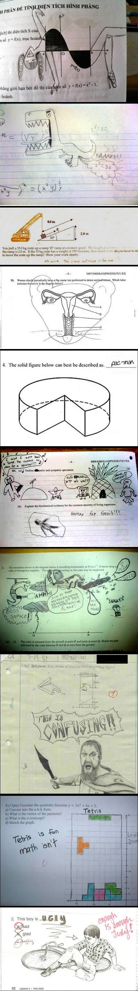 Deset smiješnih i kreativnih odgovora na testovima