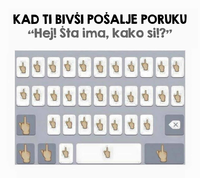 Dizajnirana tipkovnica za pisanje bivšima