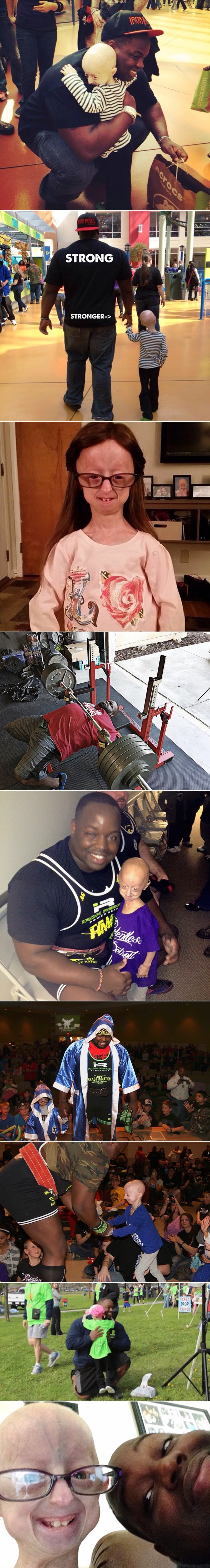 Smrtno bolesna djevojčica našla prijatelja u divovskom snagatoru zvanom "Zvijer"