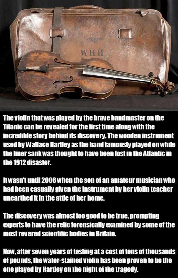 Nađena legendarna violina s Titanica