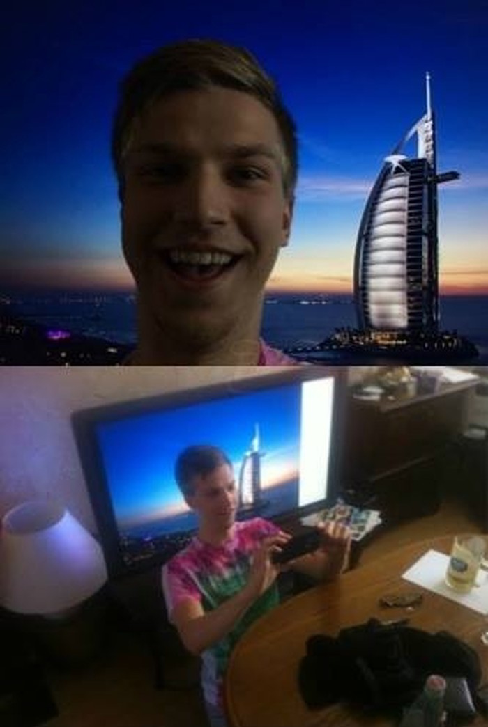 Kako lažirati superkul putnički selfie