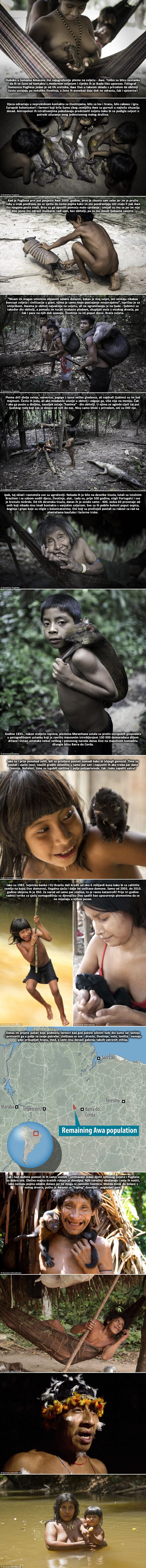 PRED ISTREBLJENJEM: Fantastične fotke plemena Awa, toliko bliskog s prirodom da doje i vjeverice!