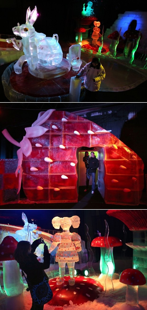 Izložba ledenih skulptura u Njemačkoj