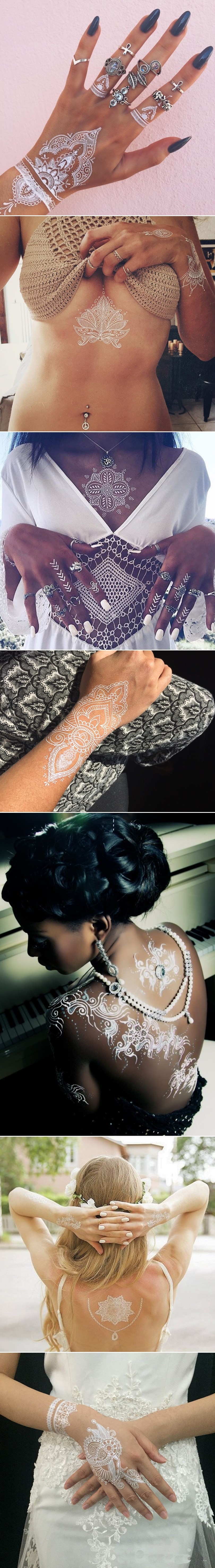 GALERIJA: Prekrasne bijele hena tetovaže