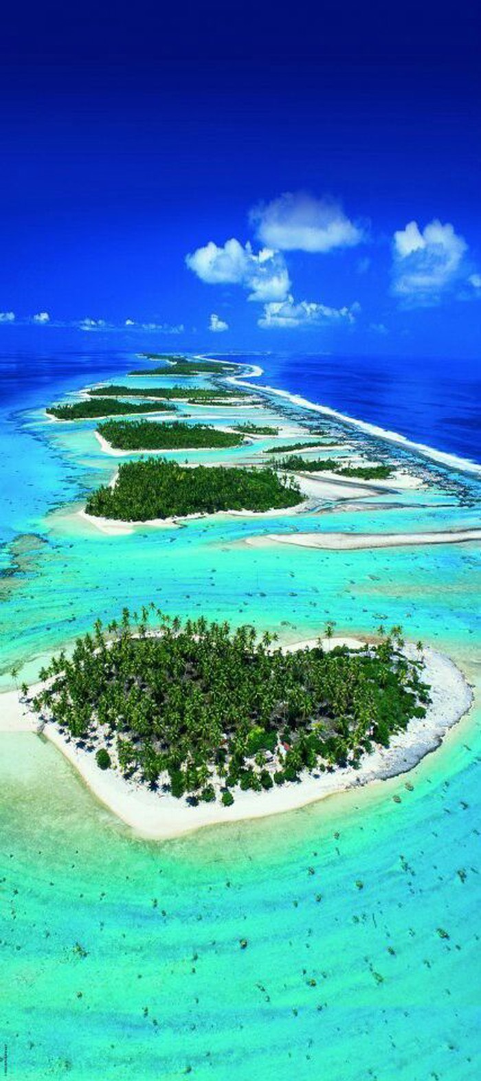 Sunny beaches of Tahiti.