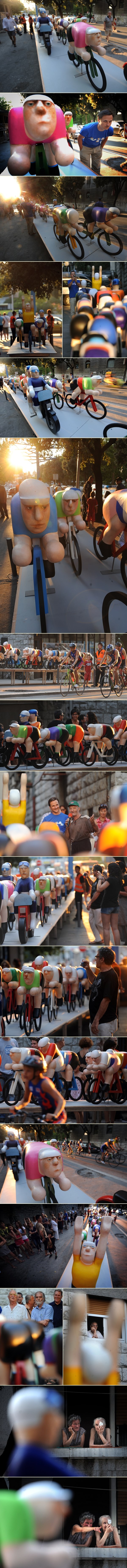 "Tour de Split": Skulpture i biciklisti u gradu pod Marjanom