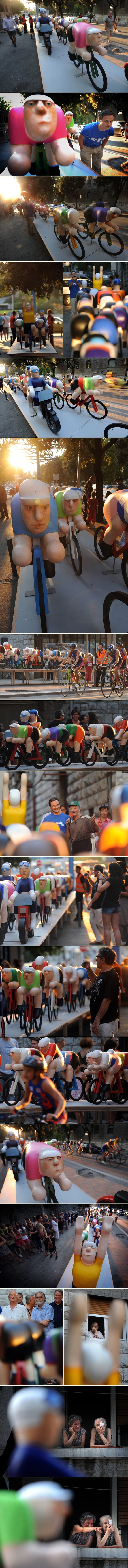 "Tour de Split": Skulpture i biciklisti u gradu pod Marjanom