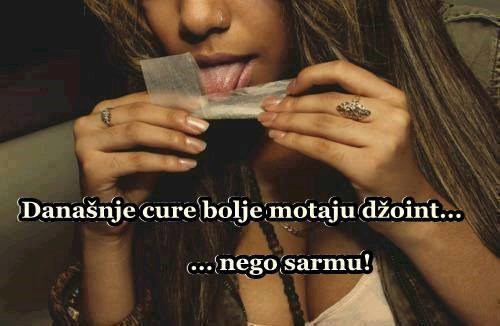 Otišo si, sarmu probo nisi, jer sarmu ne znam ni napraviti