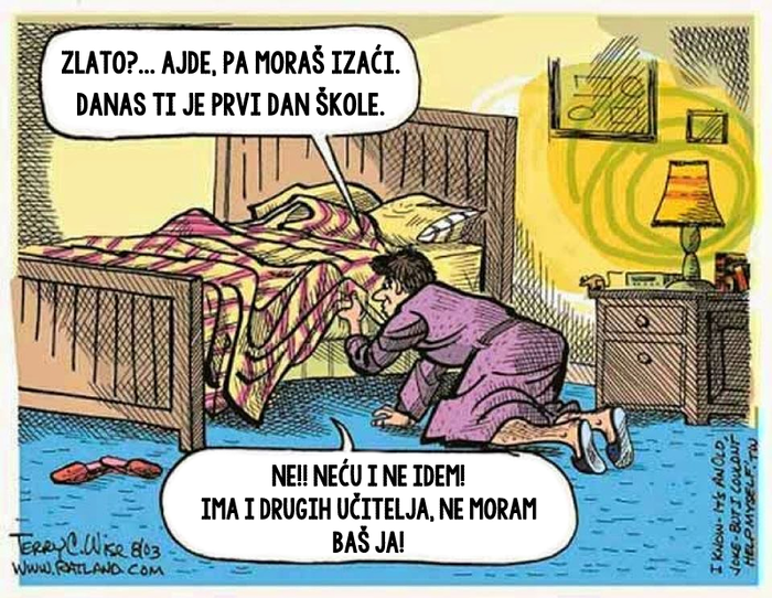 Prvi dan škole - za učitelje