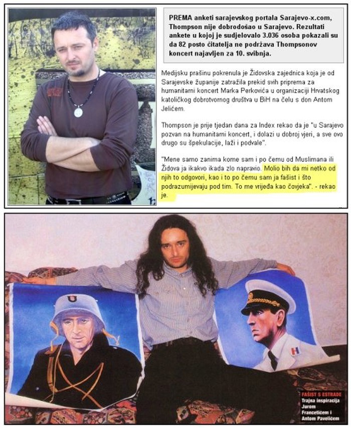 Thompson nije ustašoid!