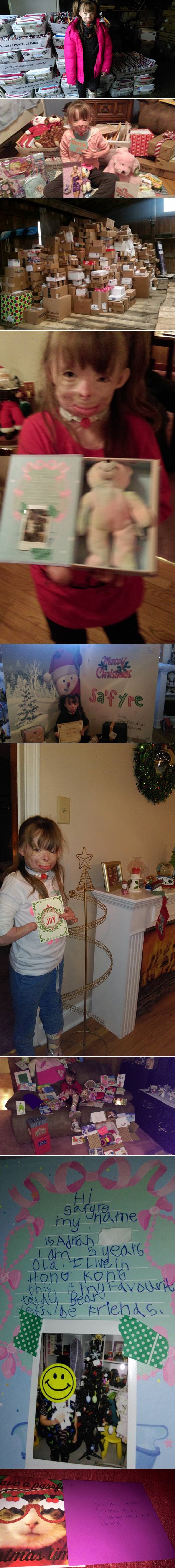 KAKVO BOŽIĆNO ČUDO! Hrabroj djevojčici bez obitelji poslali tisuće čestitki i poklona!