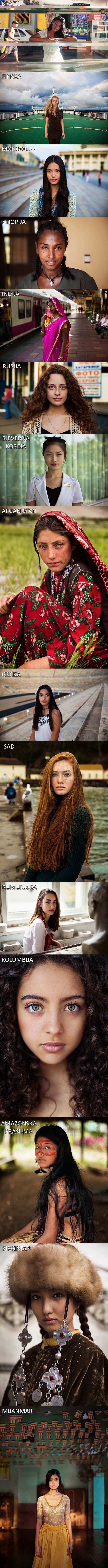 Fotografkinja je slikala lijepe žene diljem svijeta i napravila ATLAS LJEPOTE