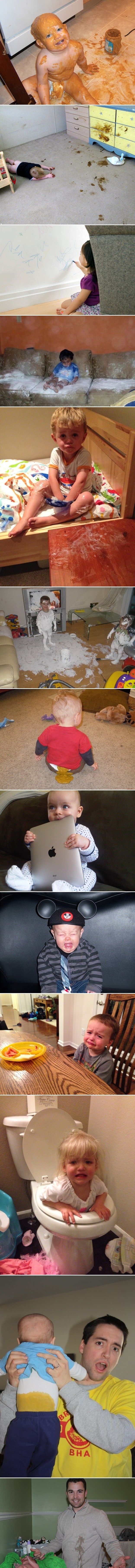 Galerija kaosa i slatkog nereda kad dobiješ dijete