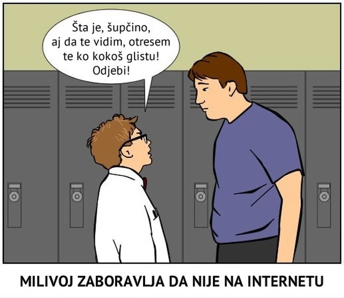 "Internet ratnik" zaboravio da nije online, pa se razbahatio