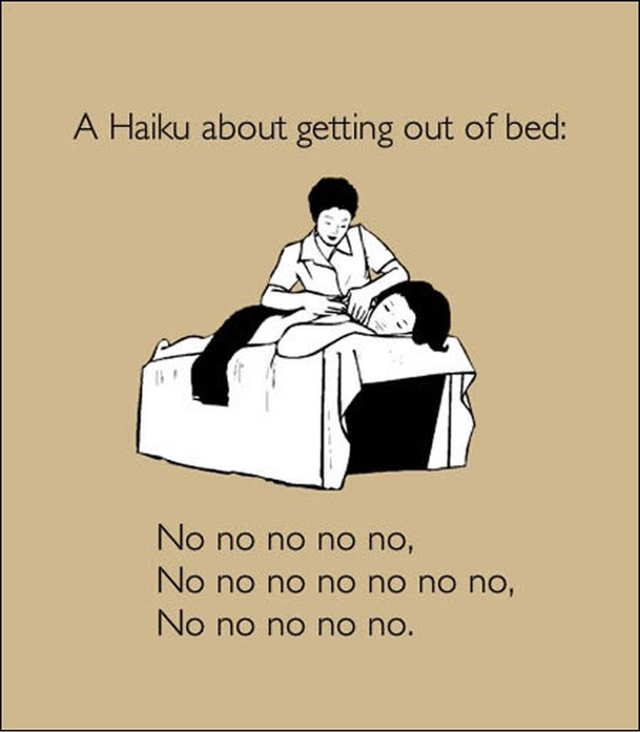 Najistinitiji haiku o ustajanju iz kreveta