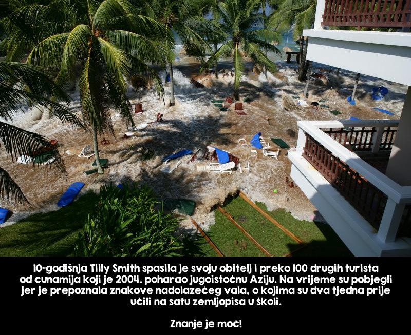 Znanje je moć: Klinka spasila ljude od cunamija!