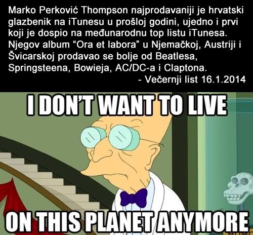 Thompson prodavaniji od Beatlesa, Springsteena i AC/DC