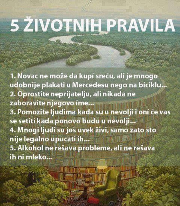 Pet najvažnijih životnih pravila