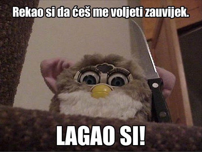 Lako je obećati ljubav, teško je bježati od luđaka s nožem