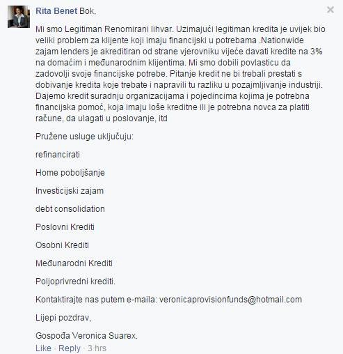 Reklama za lihvarske kredite kojoj se vjeruje!