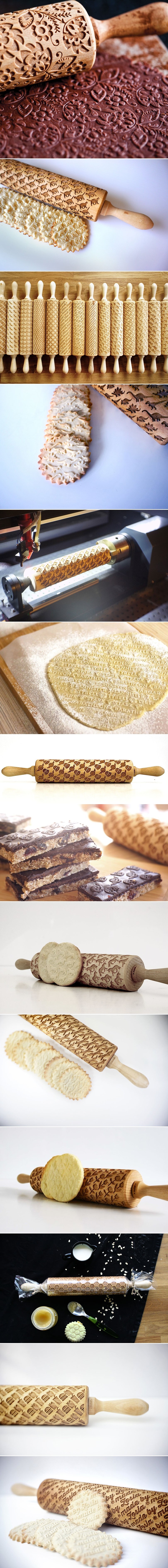 Valjci za tijesto s kreativnim uzorcima namamit će vas na pečenje keksića!