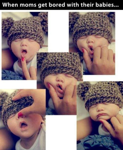 Kad je mami dosadno: Usnuli bebač kao lutkica