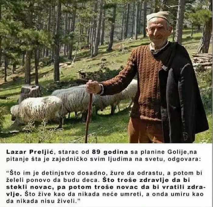 Deda u par riječi razvalio filozofiju i dao mudre savjete