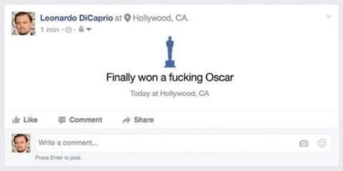 Facebook se ruga Leonardu DiCapriu